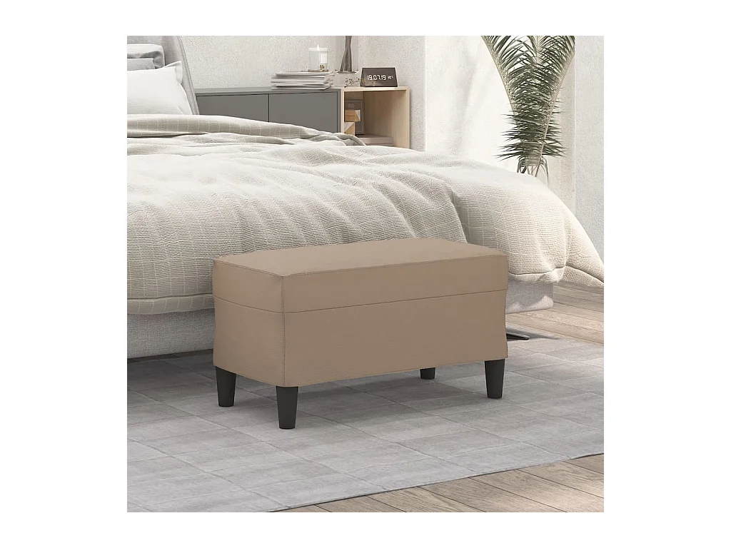 Banc Cappuccino 70x35x41 cm Similicuir
