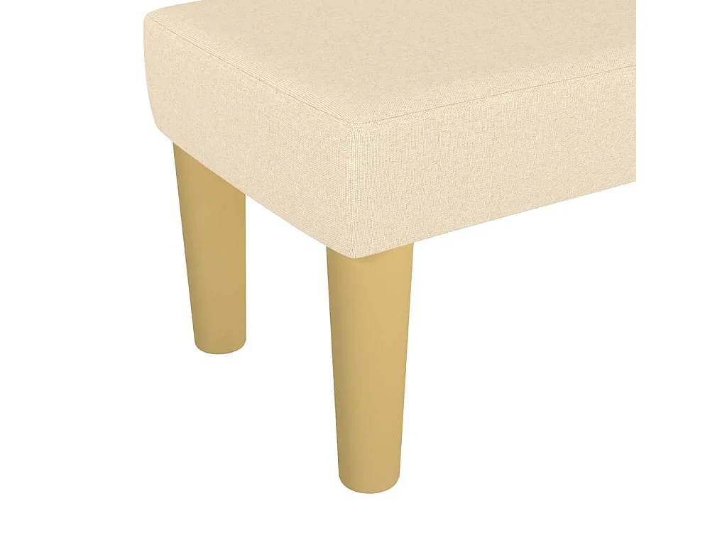 Panca Crema 70x30x30 cm in Tessuto