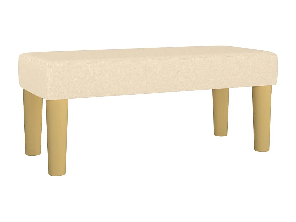 Banc Crème 70x30x30 cm Tissu