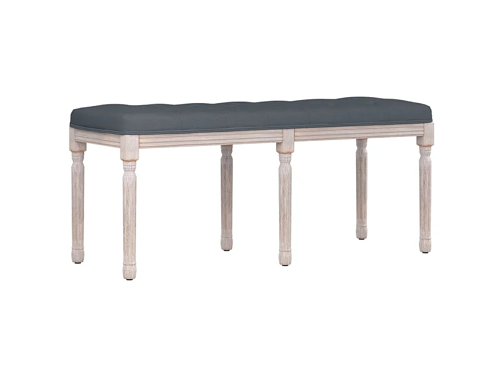 Sitzbank Dunkelgrau 110x40x49 cm Samt