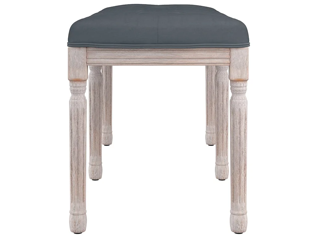 Sitzbank Dunkelgrau 110x40x49 cm Samt