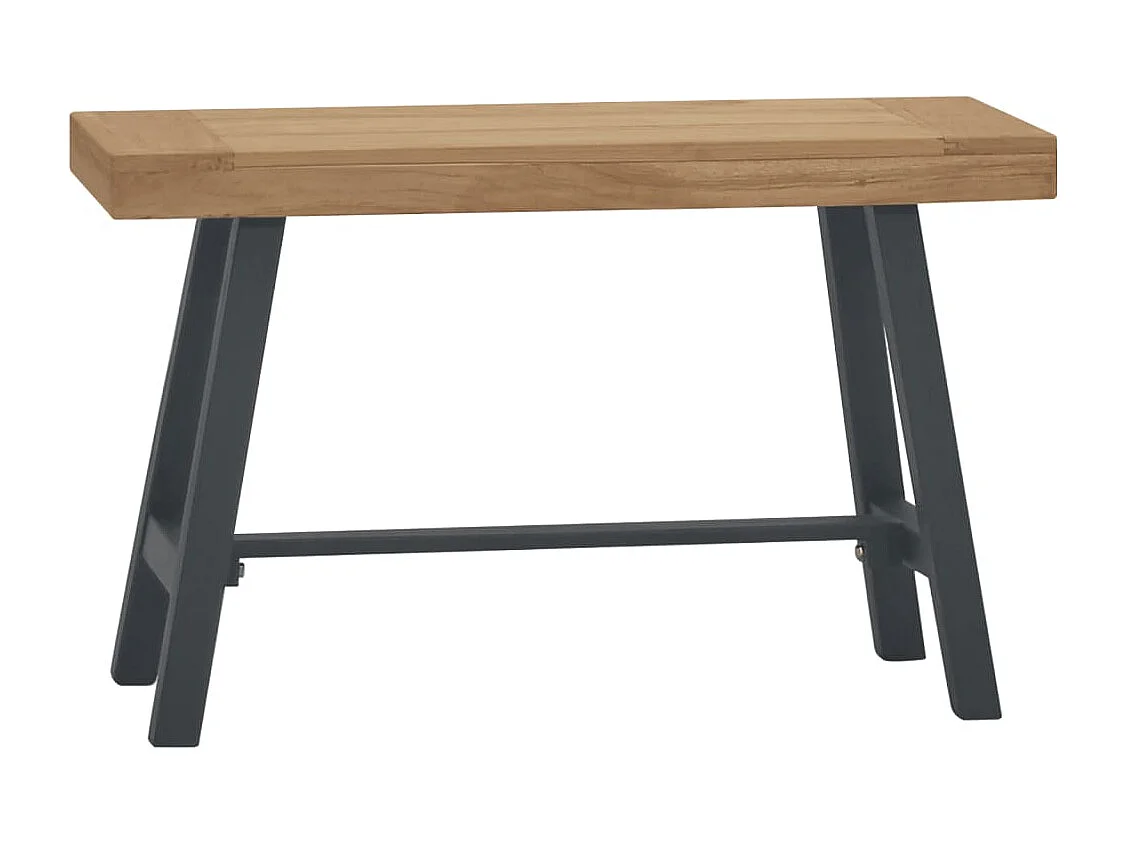 Bank 80 cm Massivholz Teak