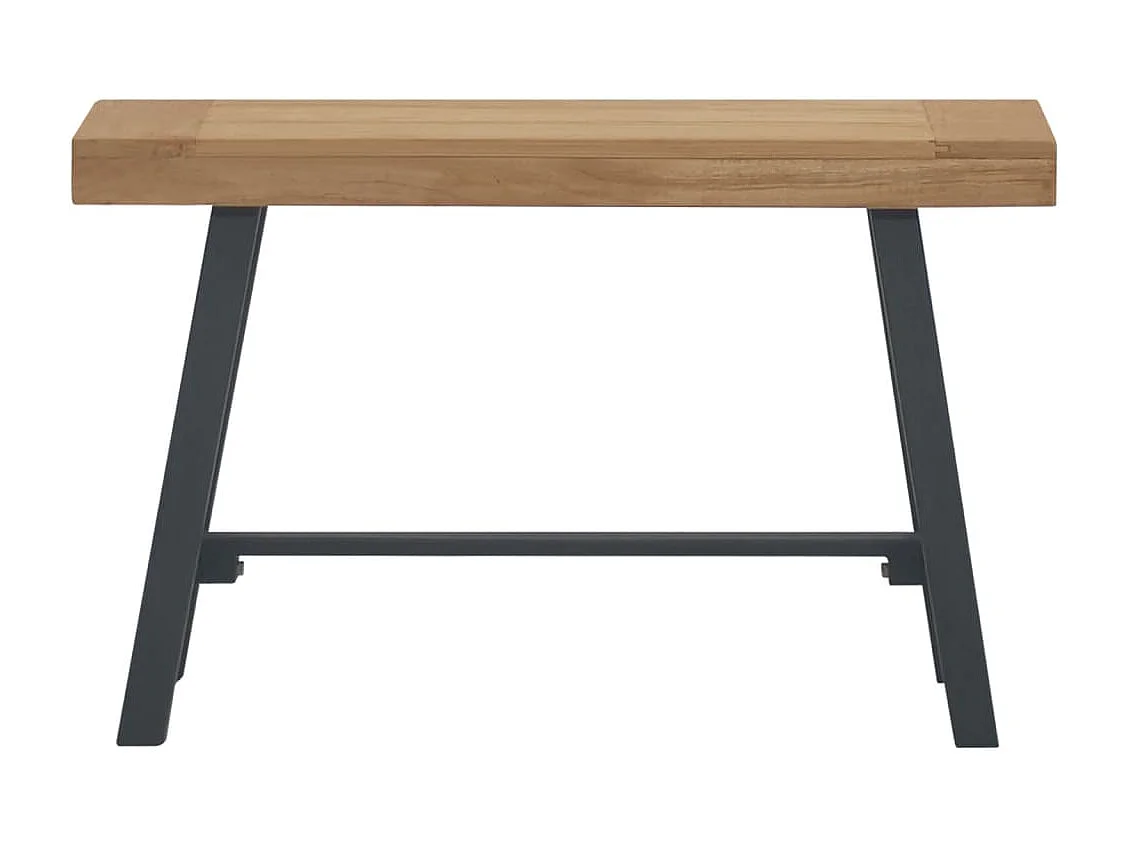 Bank 80 cm Massivholz Teak