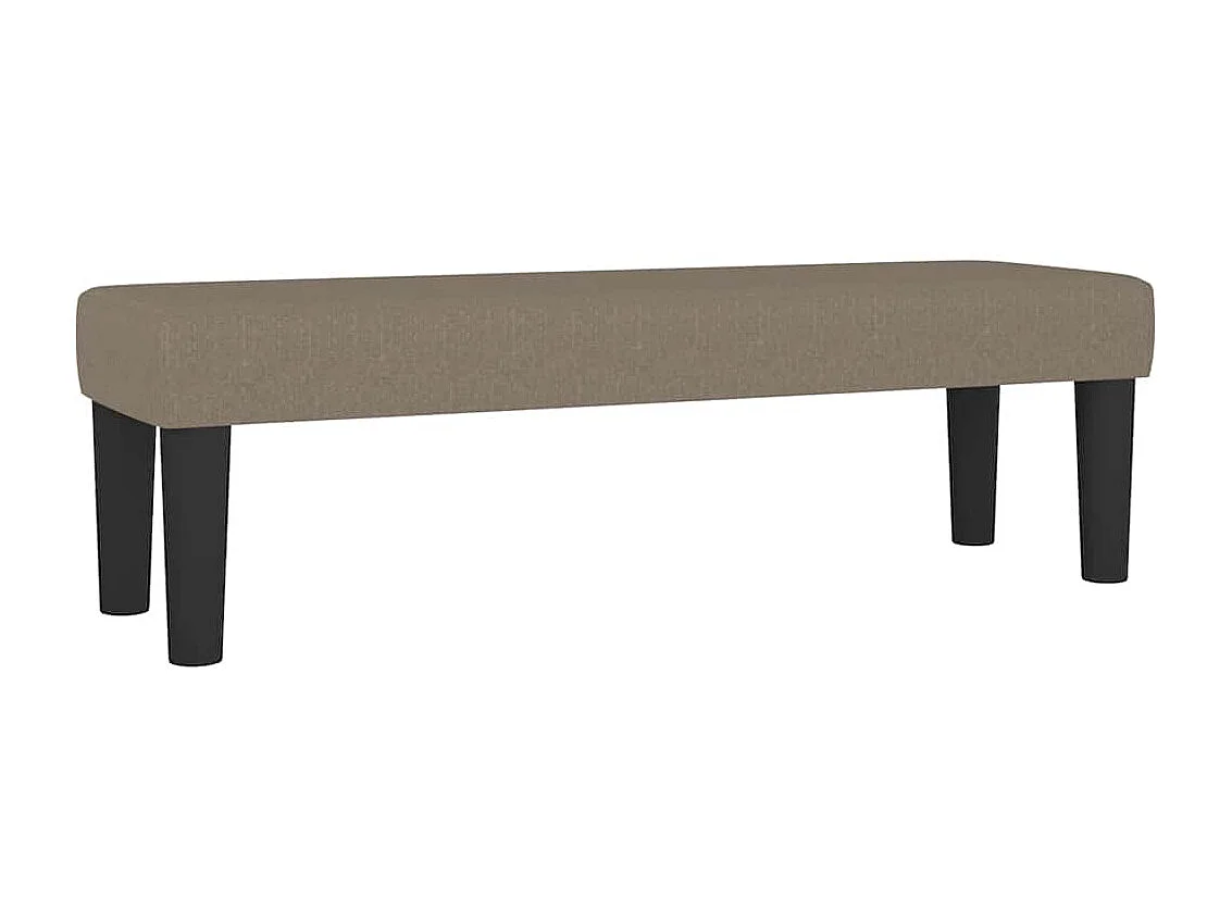 Banco 100x30x30 cm tecido castanho-acinzentado