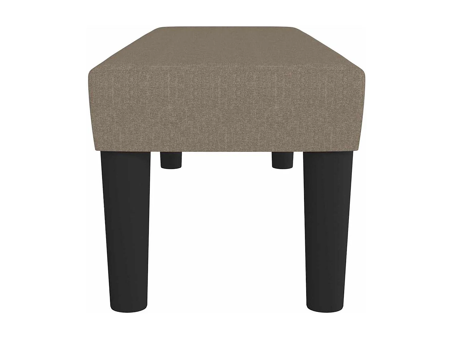 Banco 100x30x30 cm tecido castanho-acinzentado