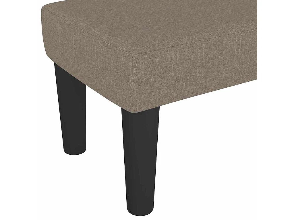 Banco 100x30x30 cm tecido castanho-acinzentado