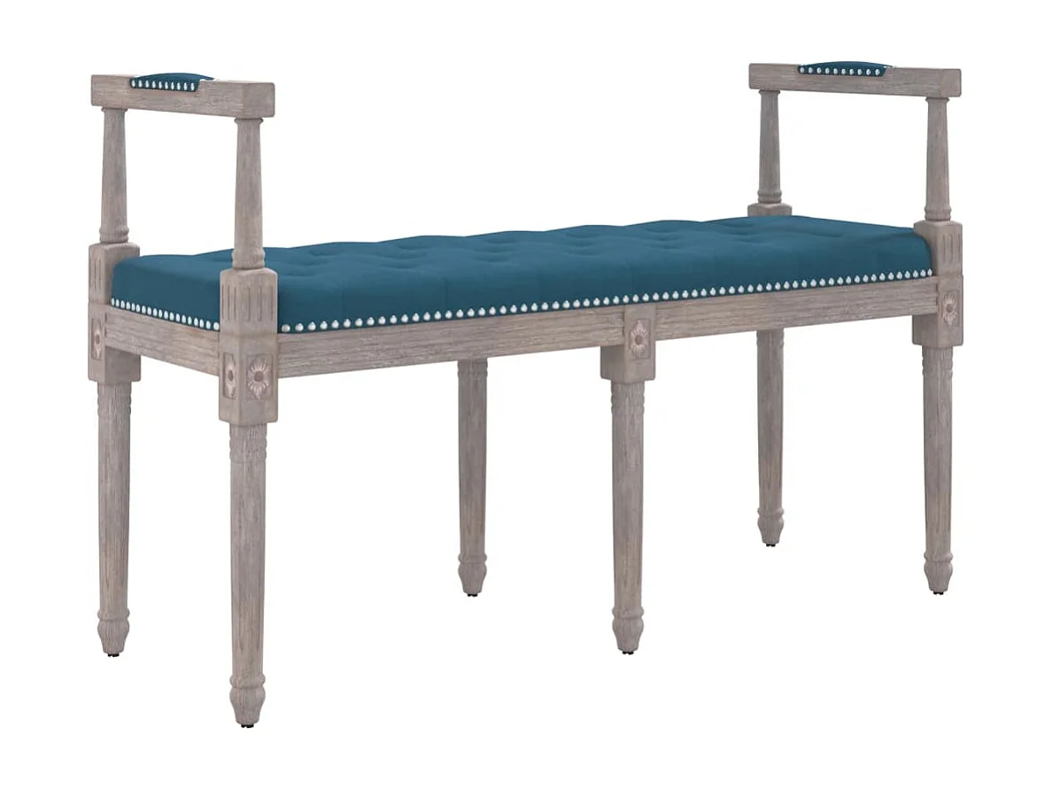 Banco 110x40x70 cm veludo azul