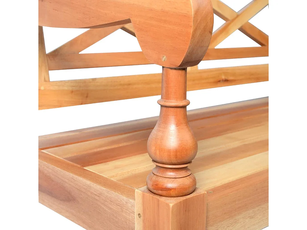 Batavia-Sitzbank 98 cm Mahagoni Massivholz Hellbraun