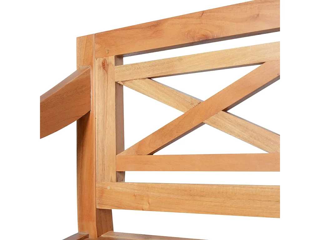 Batavia-Sitzbank 98 cm Mahagoni Massivholz Hellbraun