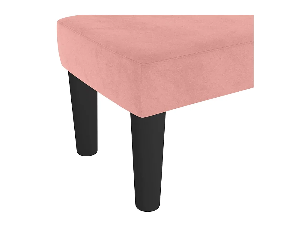 Banc Rose 70x30x30 cm Velours