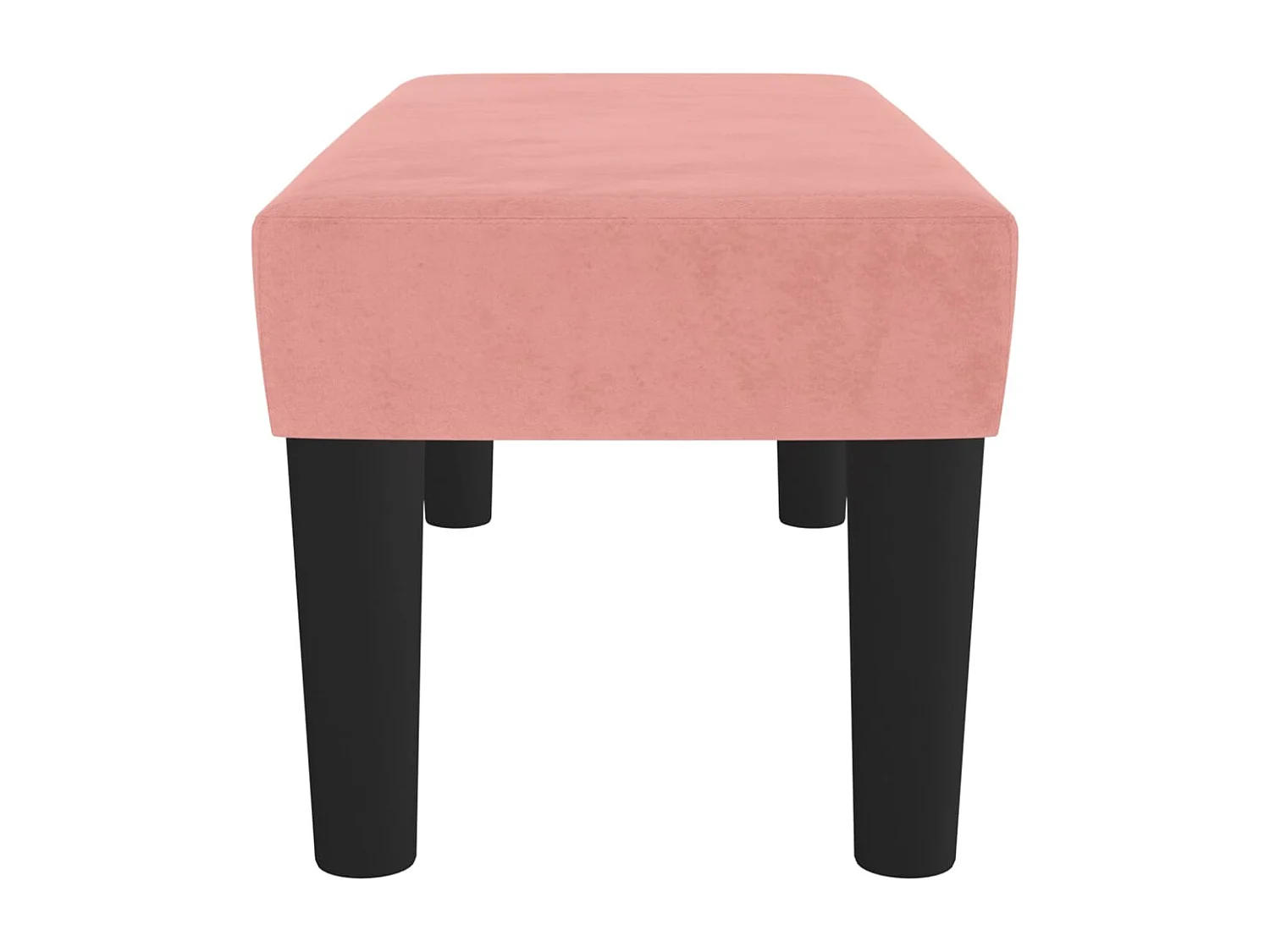 Panca Rosa 70x30x30 cm in Velluto
