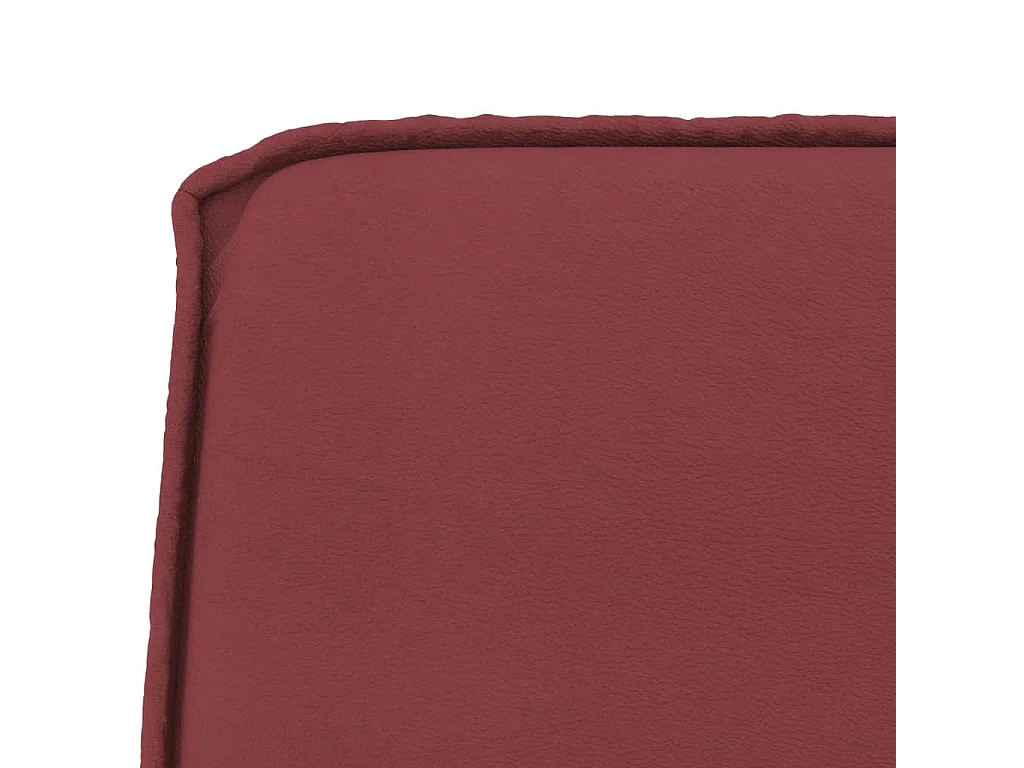 Banc Rouge bordeaux 100x75x76 cm Similicuir