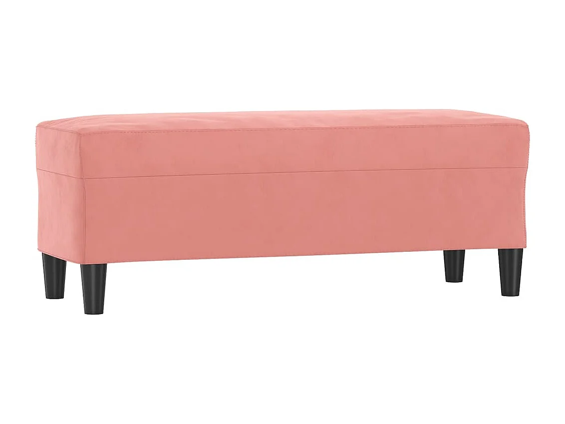 Banc Rose 100x35x41 cm Velours