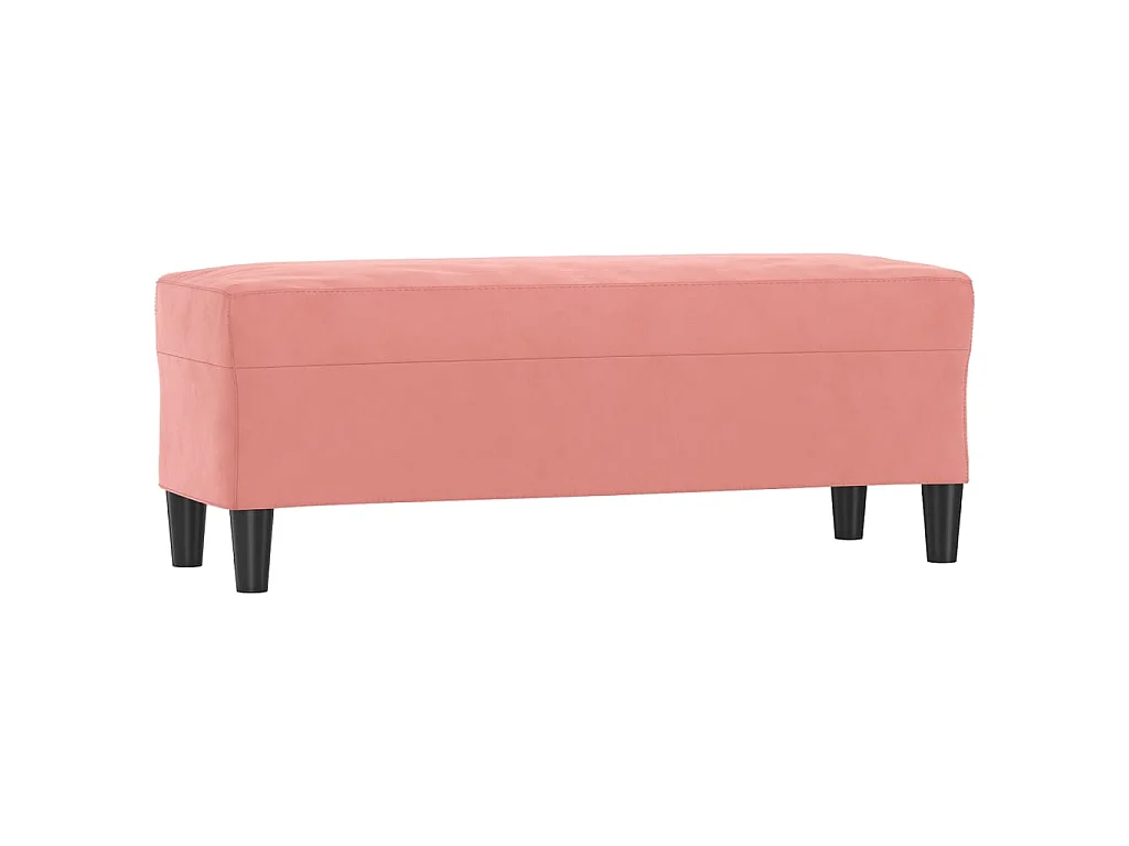 Sitzbank Rosa 100x35x41 cm Samt