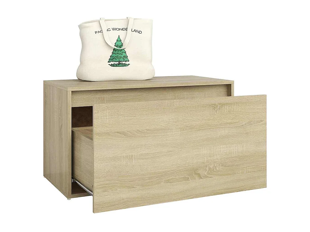 Banc d'entrée 80x40x45 cm Chêne sonoma Bois d'ingénierie