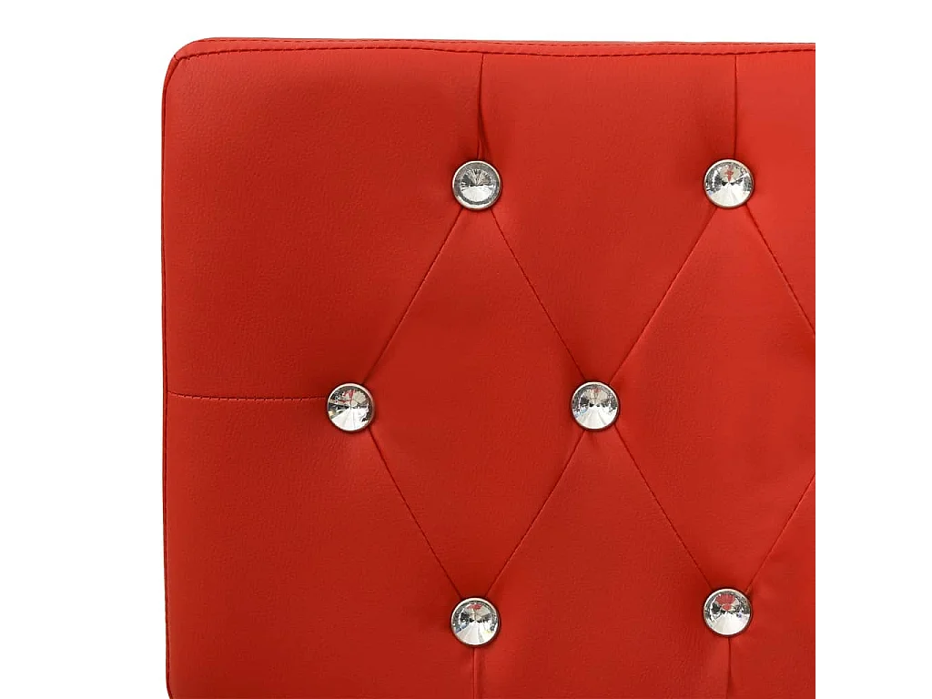 Banc 110 cm Rouge Similicuir