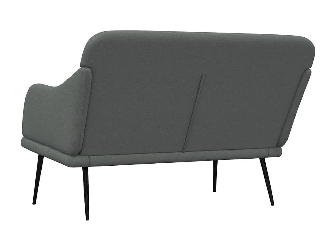 Banc Gris foncé 110x76x80 cm Tissu