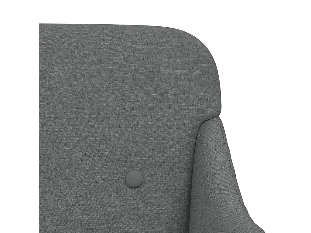 Banc Gris foncé 110x76x80 cm Tissu