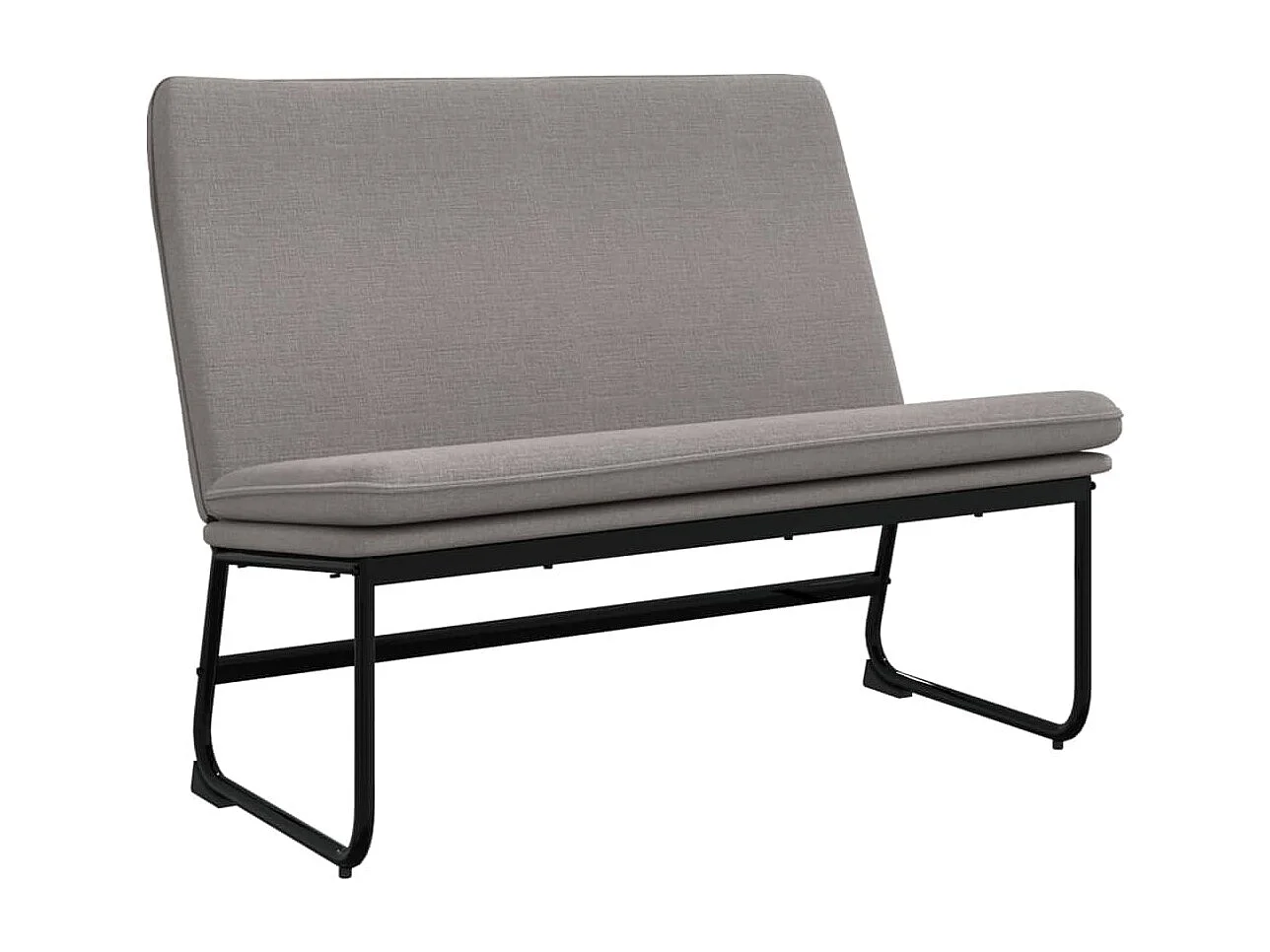 Banc Taupe 100x75x76 cm Tissu