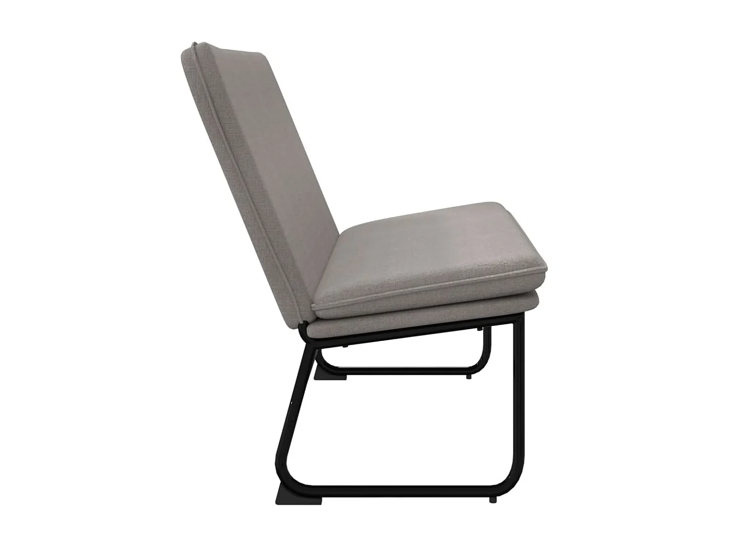 Banc Taupe 100x75x76 cm Tissu