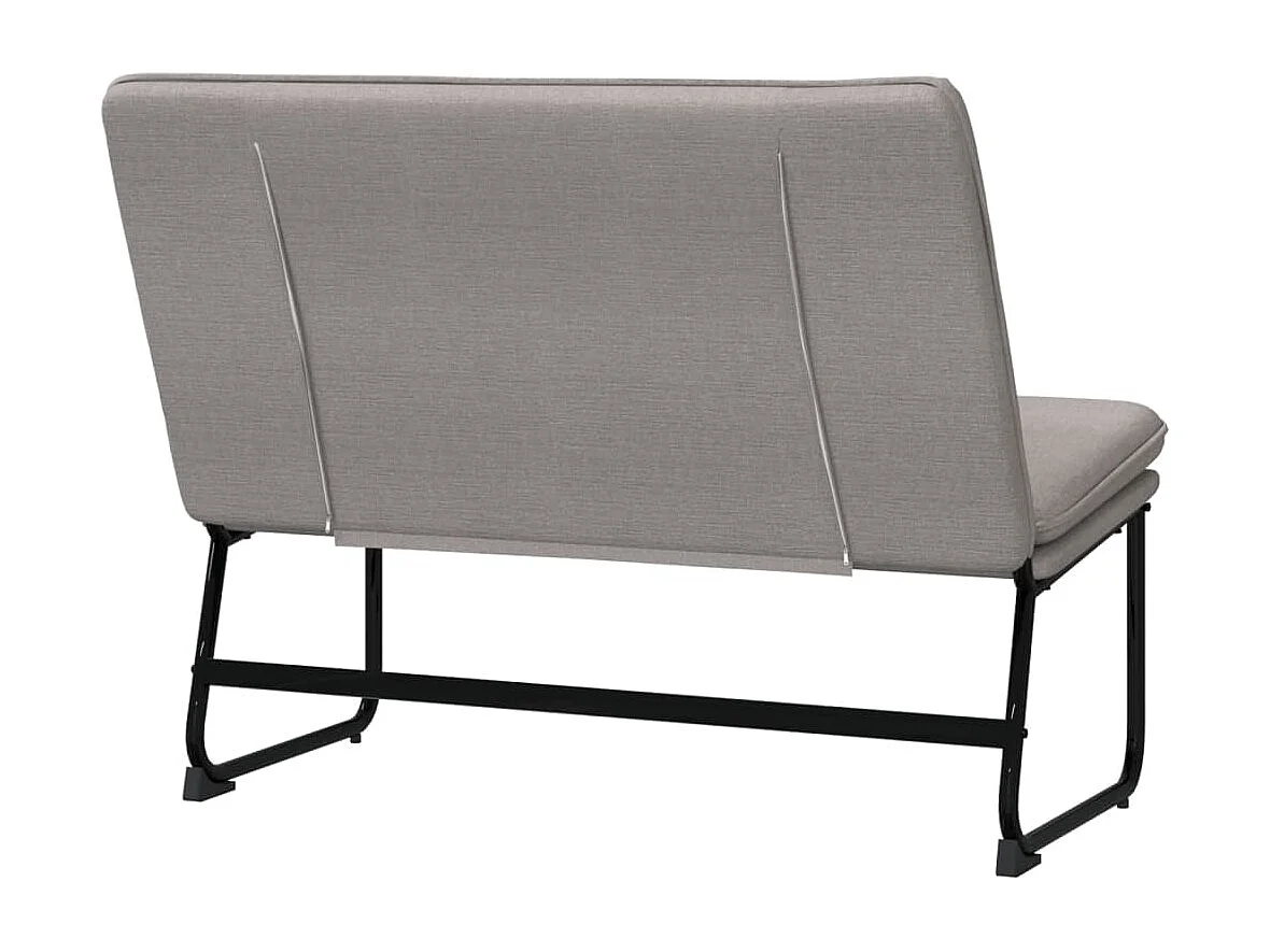 Banc Taupe 100x75x76 cm Tissu