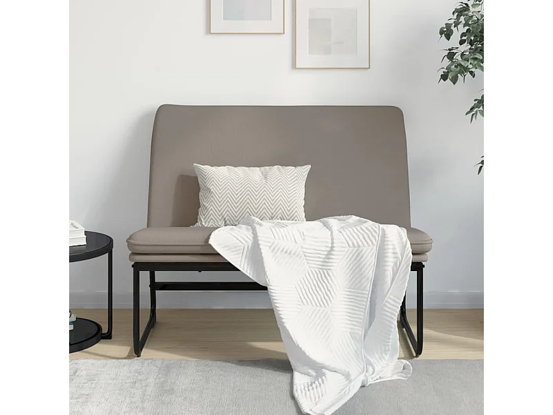 Banc Taupe 100x75x76 cm Tissu