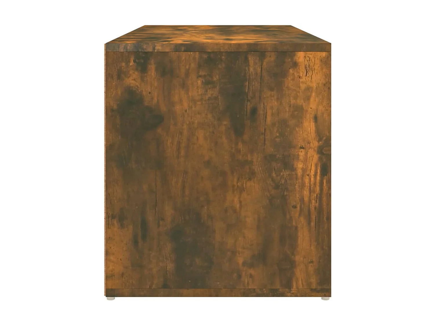 Halbankje 80x40x45 cm bewerkt hout gerookt eikenkleurig