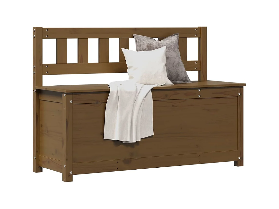 Banc Marron miel 110x41x76,5 cm Bois de pin massif