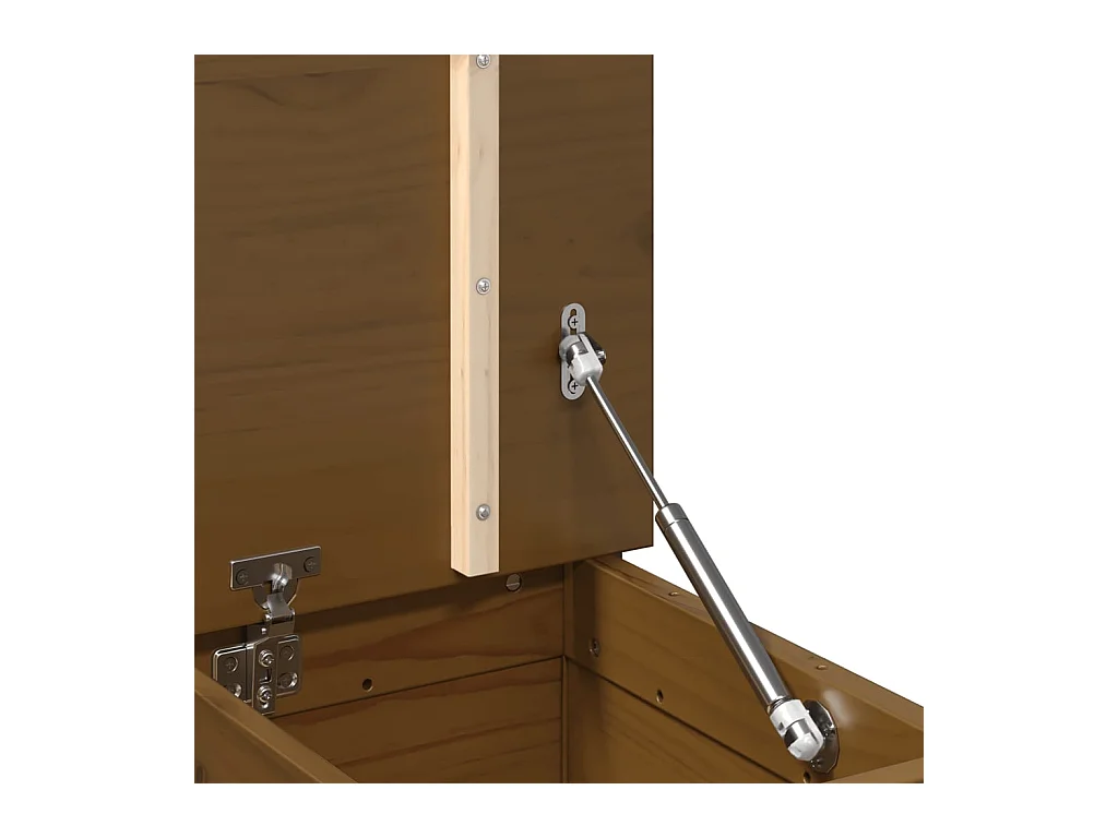 Banc Marron miel 110x41x76,5 cm Bois de pin massif