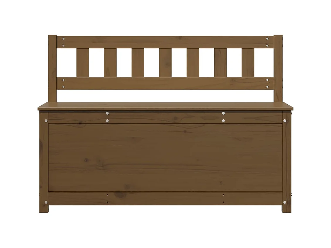 Banc Marron miel 110x41x76,5 cm Bois de pin massif