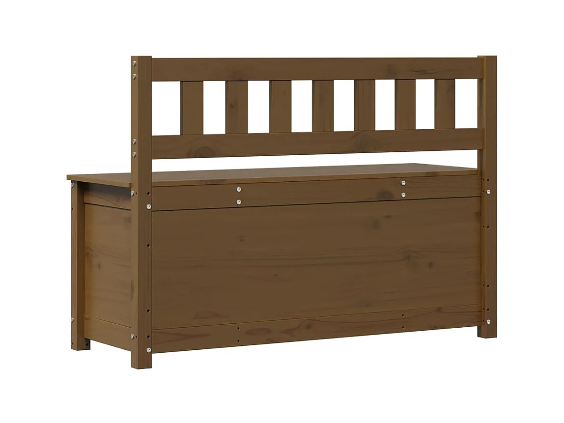 Banc Marron miel 110x41x76,5 cm Bois de pin massif