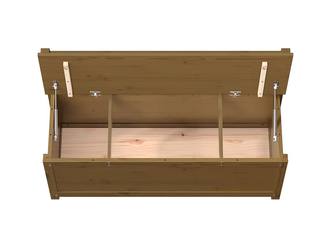 Banc Marron miel 110x41x76,5 cm Bois de pin massif