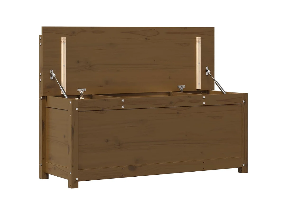 Banc Marron miel 110x41x76,5 cm Bois de pin massif
