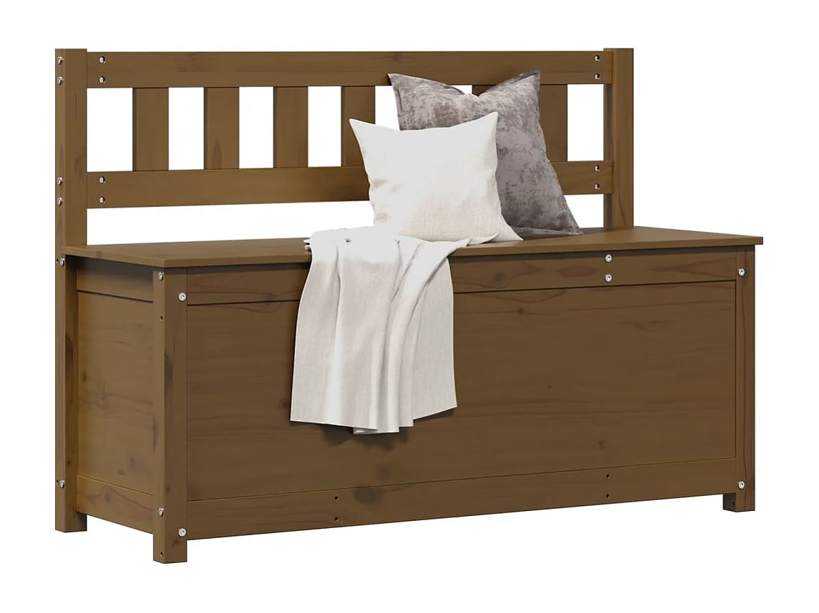 Banc Marron miel 110x41x76,5 cm Bois de pin massif