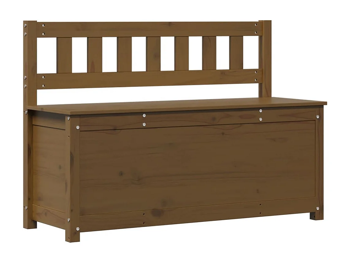Banc Marron miel 110x41x76,5 cm Bois de pin massif