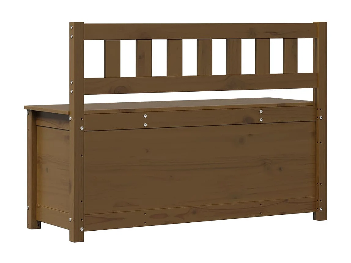 Banc Marron miel 110x41x76,5 cm Bois de pin massif