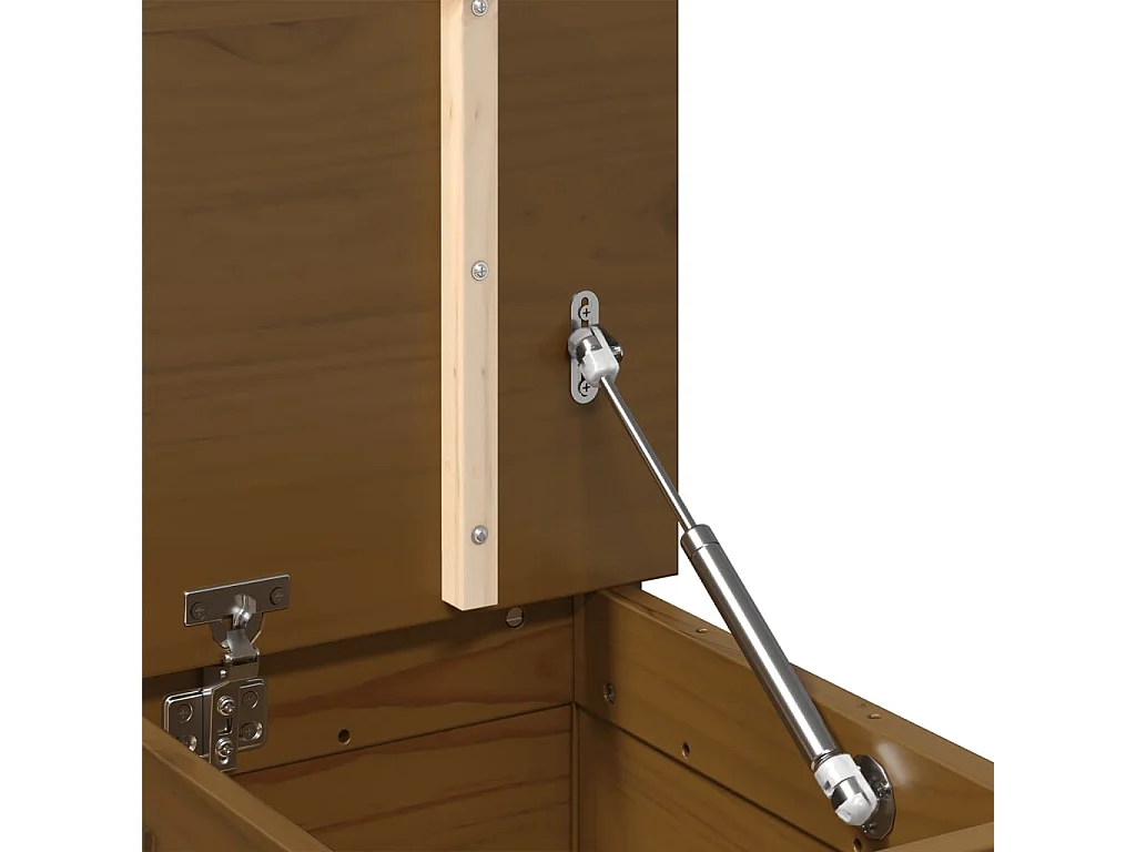 Banc Marron miel 110x41x76,5 cm Bois de pin massif