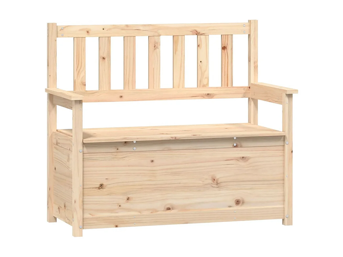 Sitzbank 112,5x51,5x96,5 cm Massivholz Kiefer