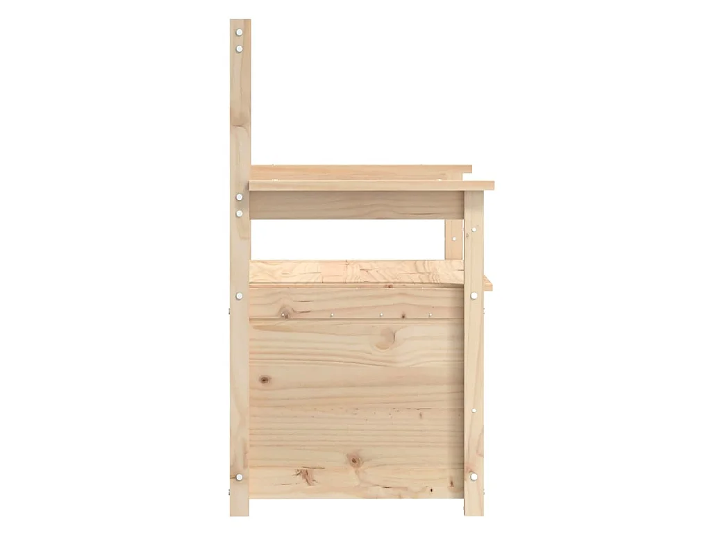 Banco de madera maciza de pino 112,5x51,5x96,5 cm