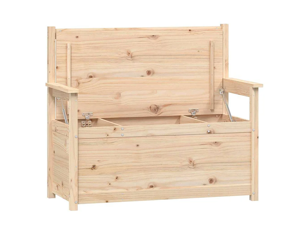 Sitzbank 112,5x51,5x96,5 cm Massivholz Kiefer