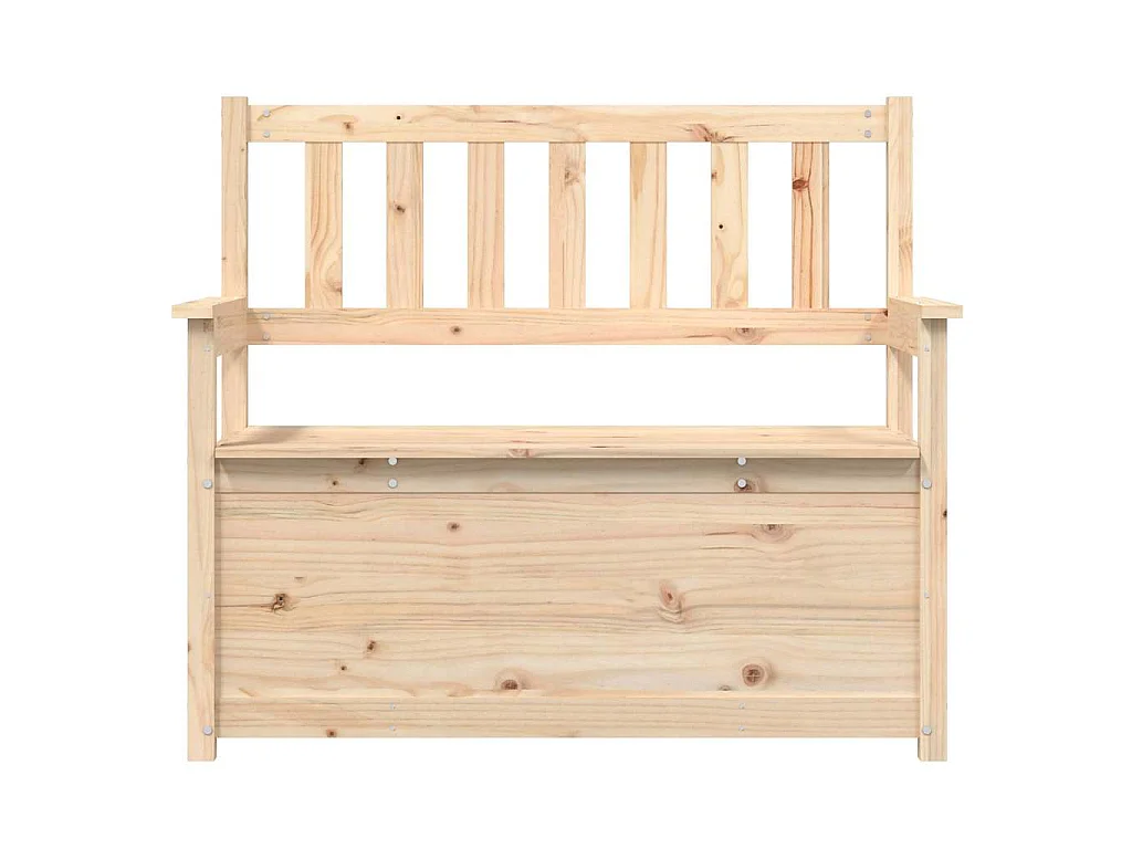 Sitzbank 112,5x51,5x96,5 cm Massivholz Kiefer