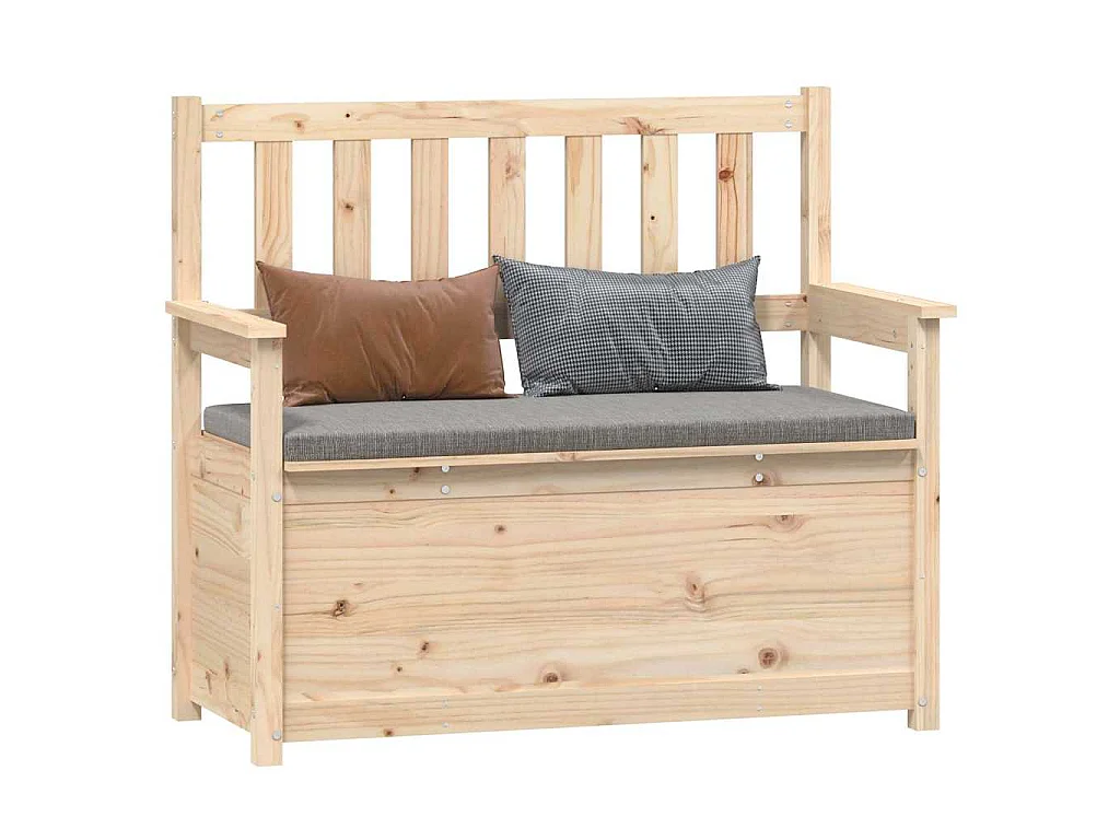 Sitzbank 112,5x51,5x96,5 cm Massivholz Kiefer