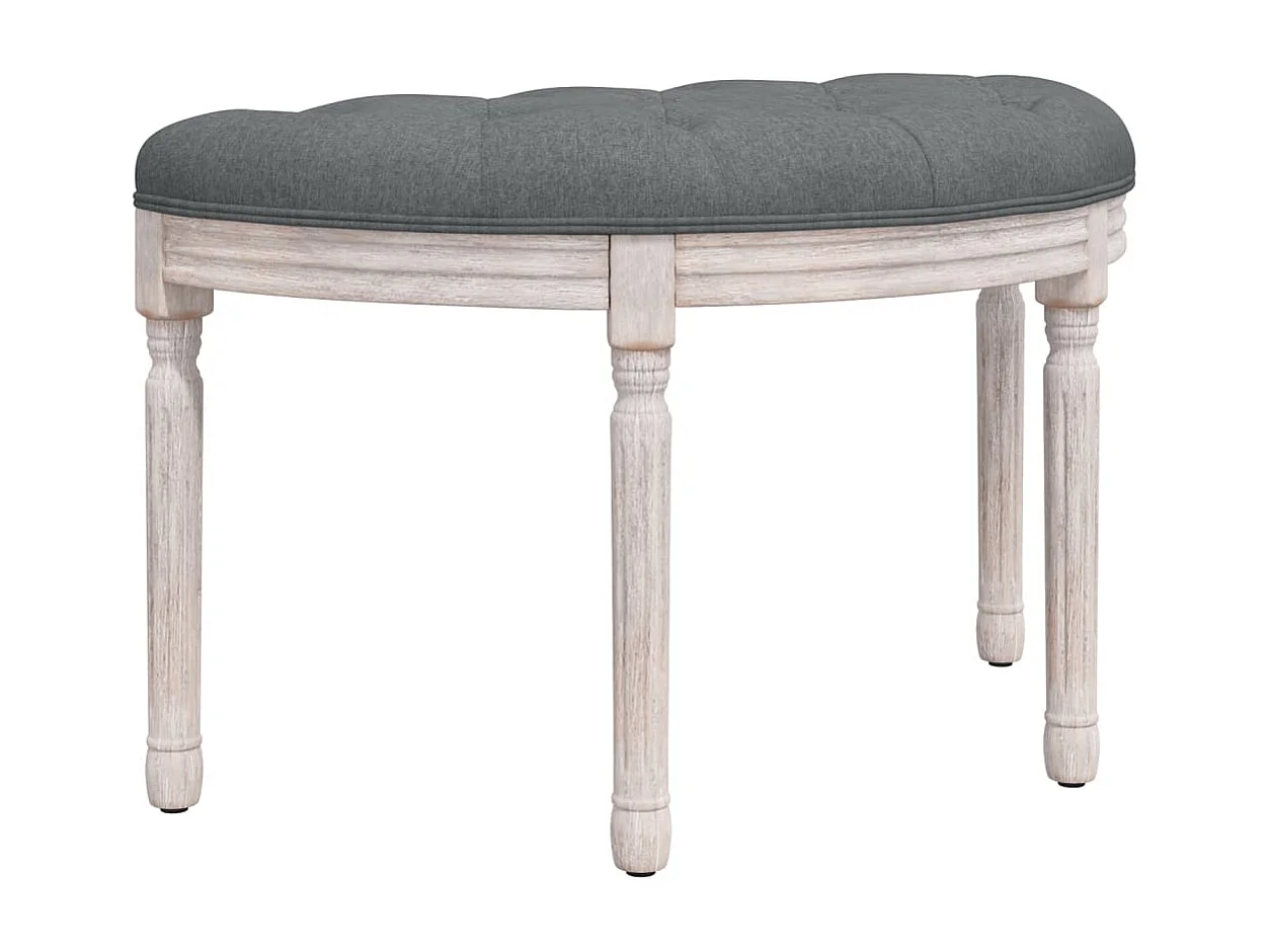 Banc Gris foncé 81,5x41x49 cm Tissu