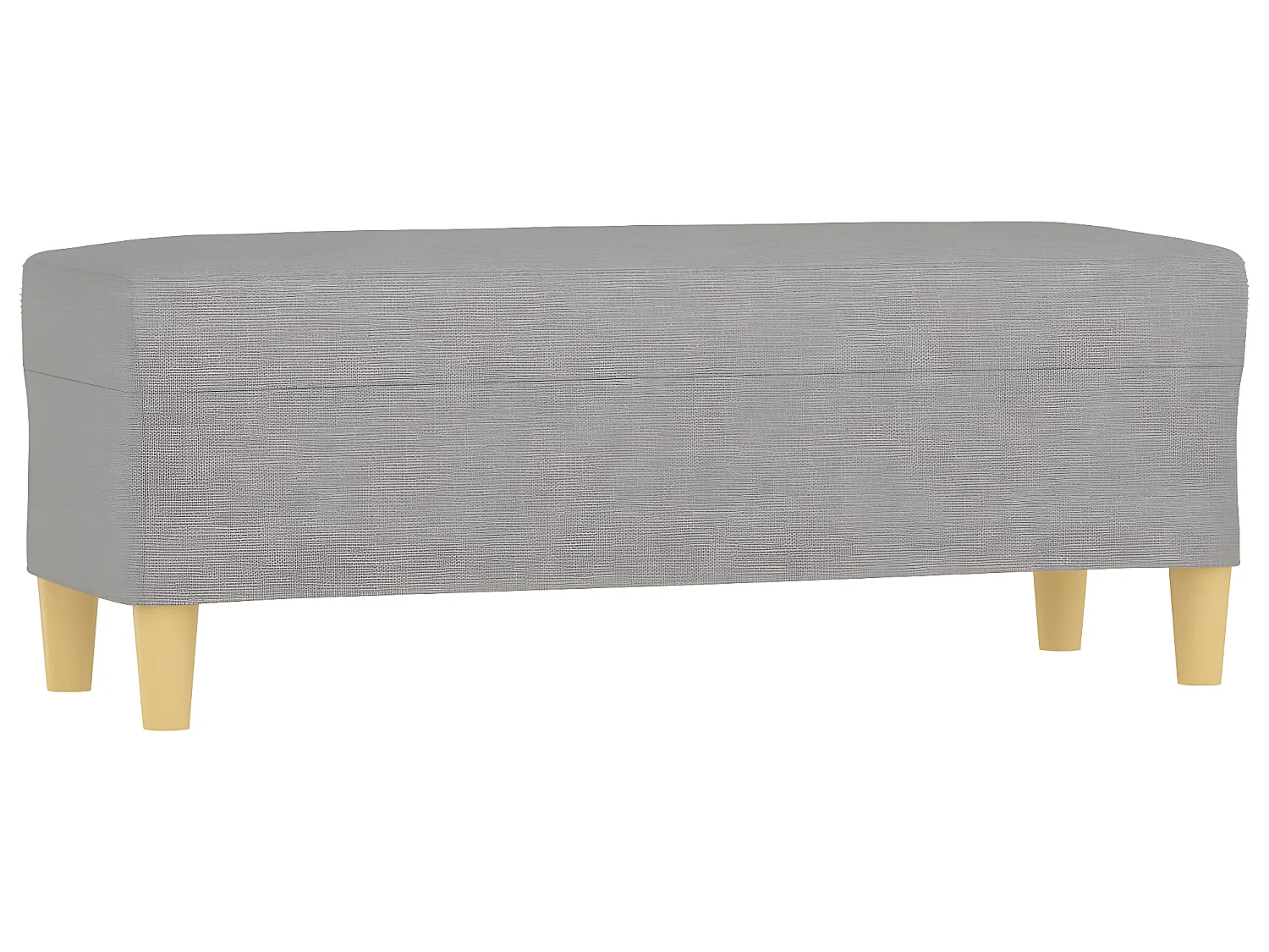 Panca Grigio chiaro 100x35x41 cm in Tessuto