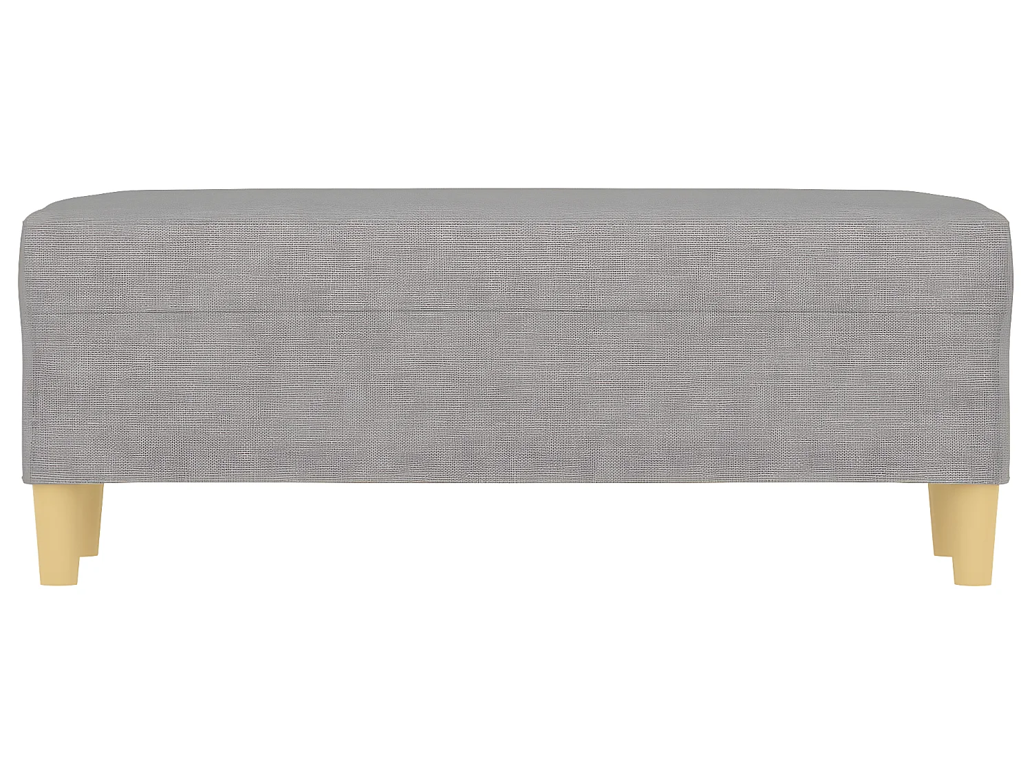 Panca Grigio chiaro 100x35x41 cm in Tessuto
