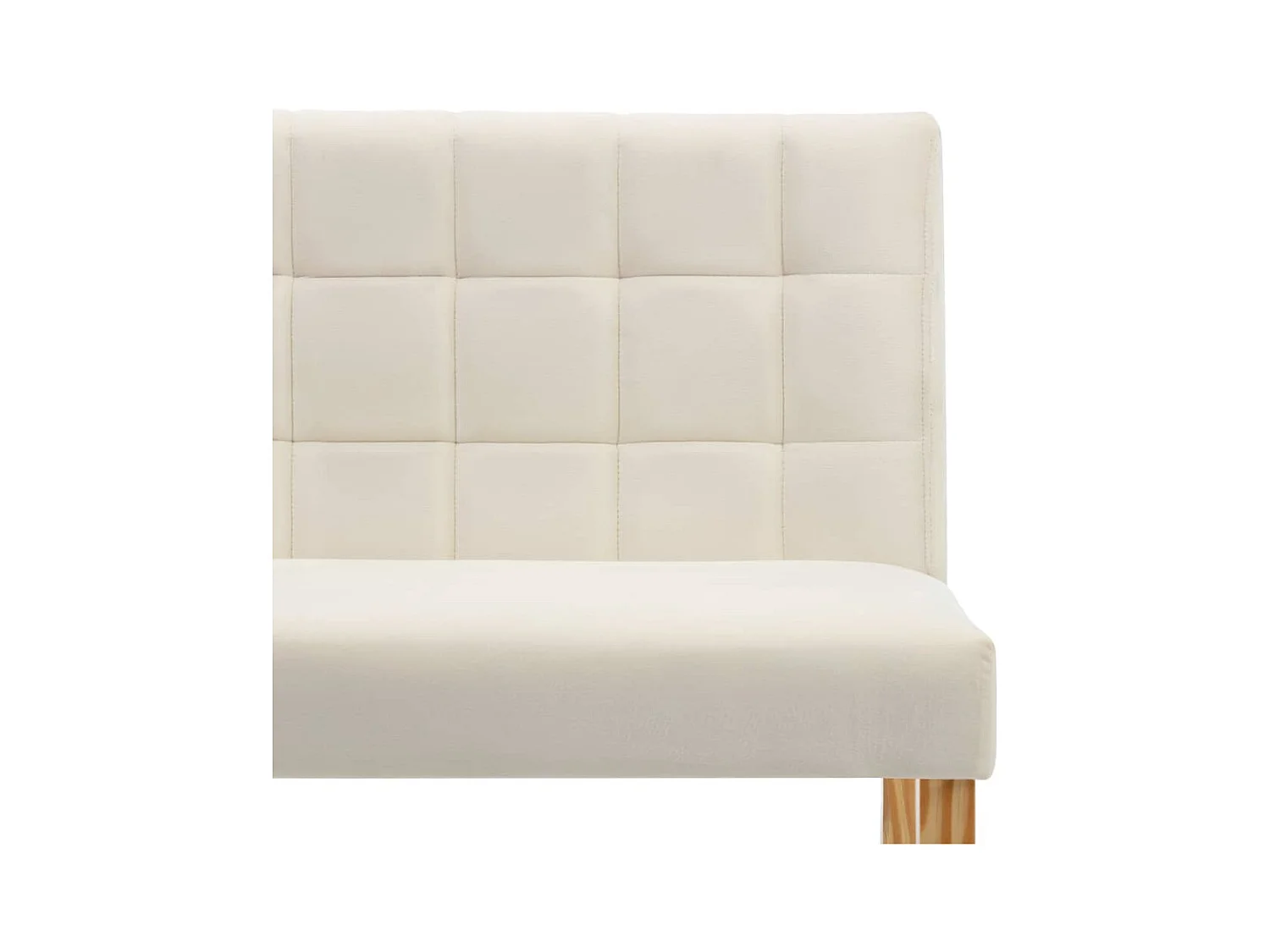 Panca 140 cm Crema in Velluto