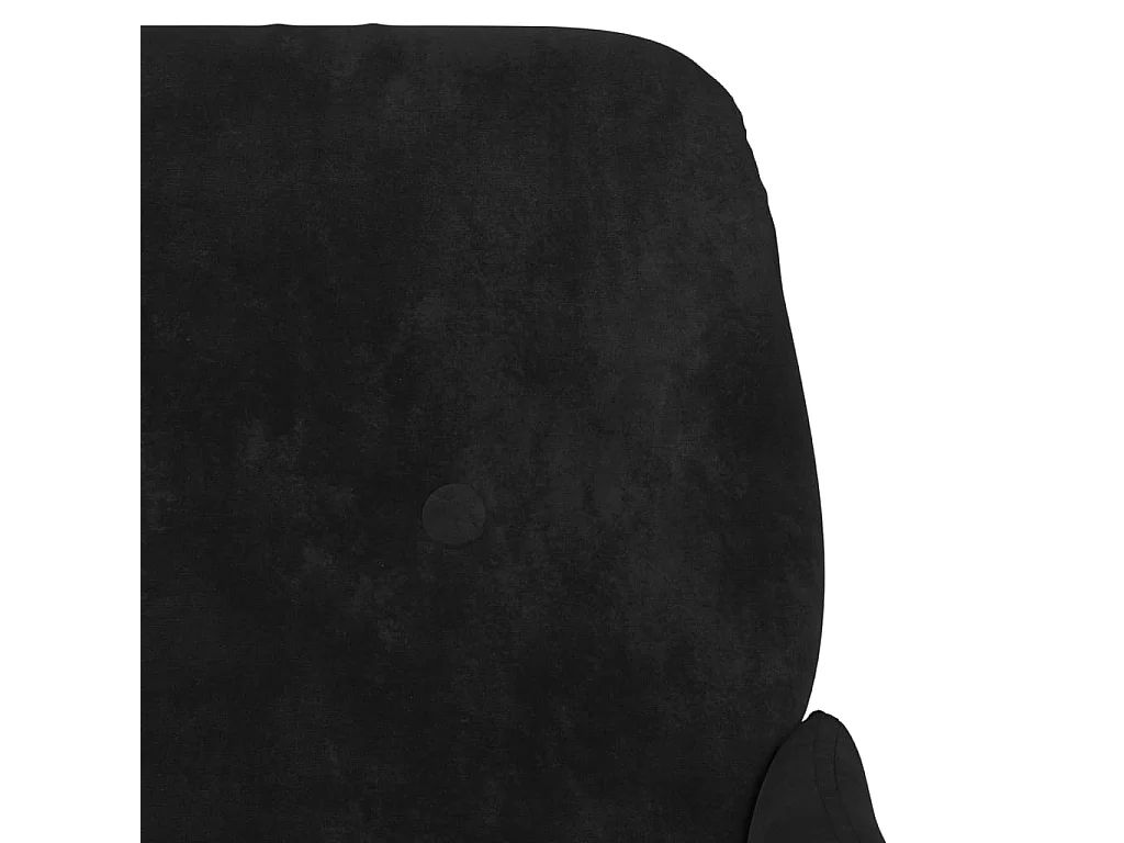 Panca Nera 108x79x79 cm in Velluto