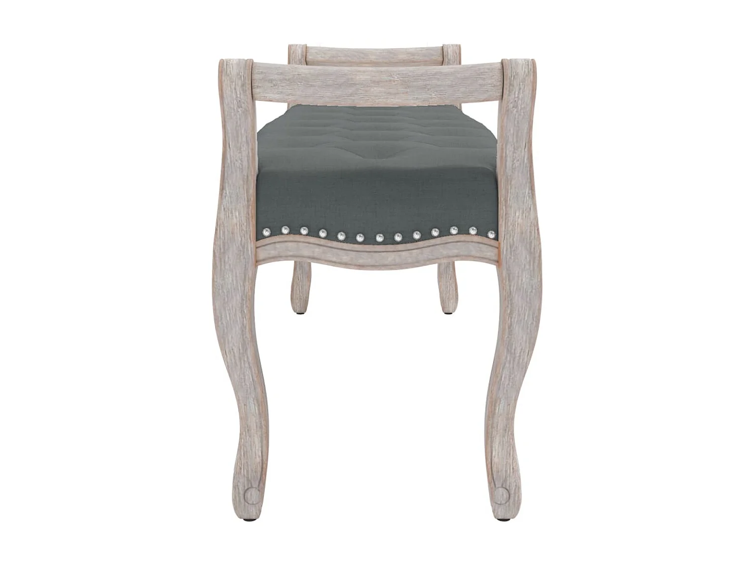 Banc Gris foncé 110x45x60 cm Tissu