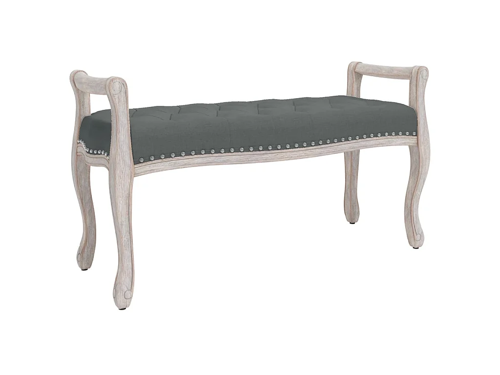 Panca Grigio Scuro 110x45x60 cm in Tessuto