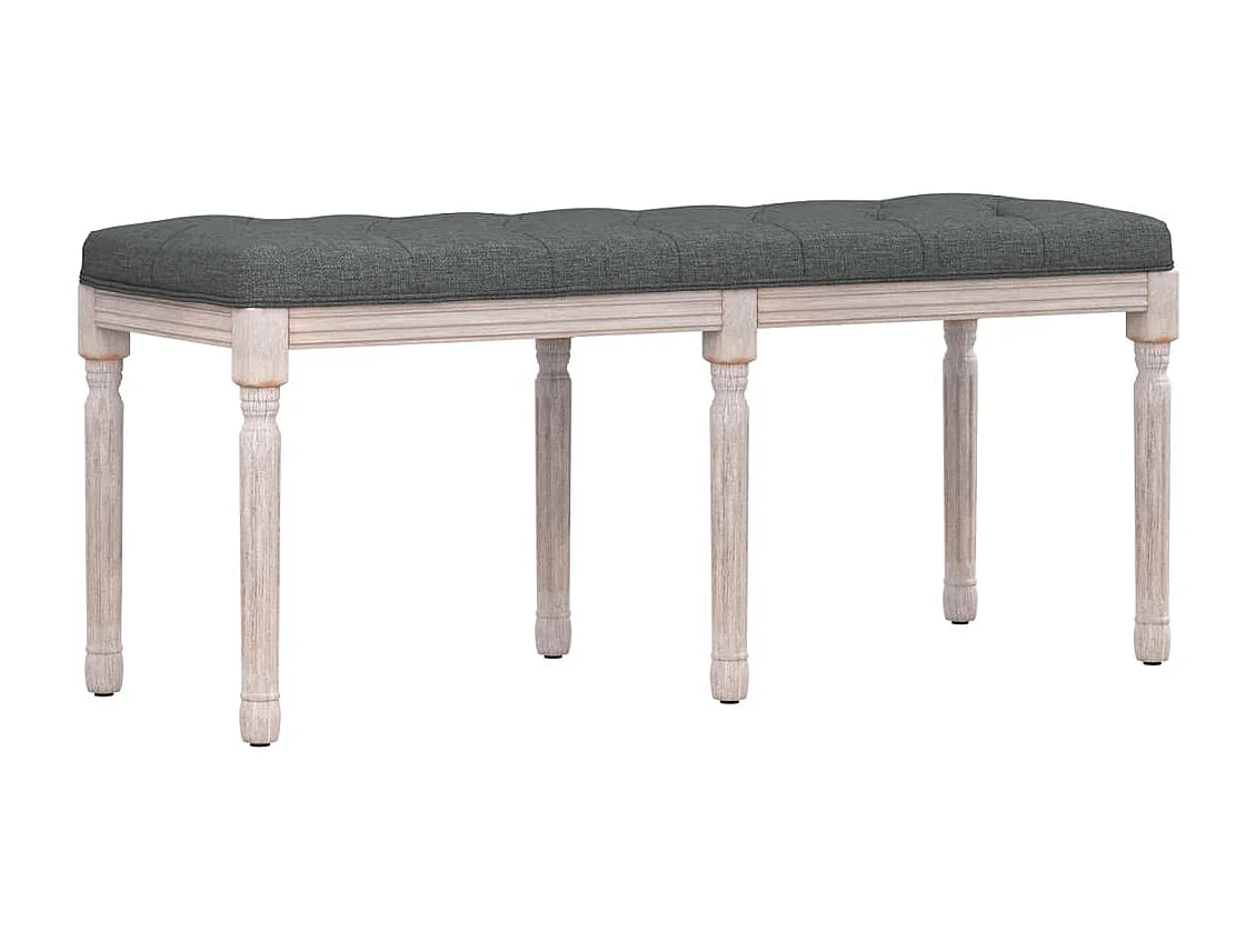 Banc Gris foncé 110x40x49 cm Tissu